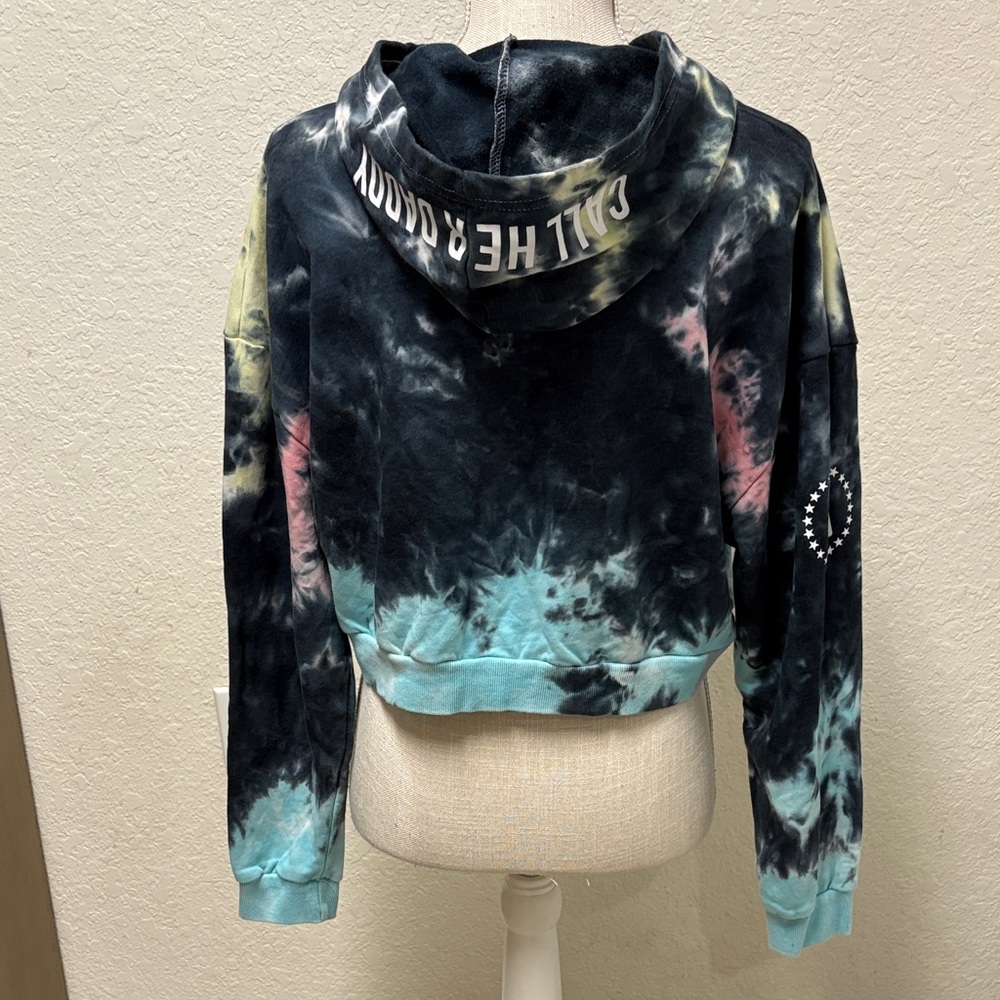 Barstool Sports Call her Daddy Tie-Dye Cropped Hoodie Size XL - Picture 3 of 14